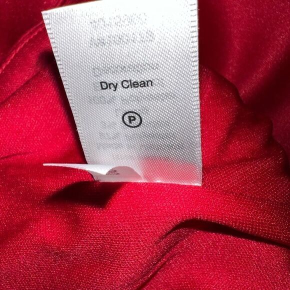 Coldwater Creek red cap sleeve evening, cocktail dress w/rhinestone accents p 16 - Picture 8 of 10